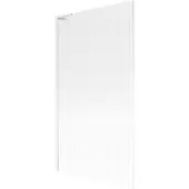 Mexen Next L badwand 1-delig 100 x 150 , gestreept, wit - 895-100-000-03-09-20