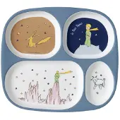 Petit Jour Plateau met 4 compartimenten baby Le Petit Prince - blauw - 24x21x2 cm