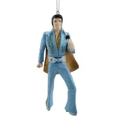 Kurt S. Adler Kerst Ornament Elvis Presley In Pak Blauw 5,72 X 3,18 X 11,43 Cm