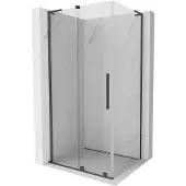 Mexen Velar L schuifdouchecabine 110 x 85 , transparant, gepolijst grijs - 871-110-085-03-66
