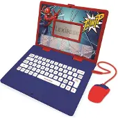 Lexibook Ordinateur éducatif Spider-Man bilingue avec 124 activités