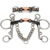 Shires Bit Pelham sweet iron dubbel gebroken met koper 14