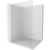 Mexen Kioto L douchewand Walk-in 100 x 200 , strepen, wit - 800-100-103-20-09