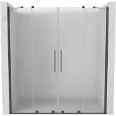 Mexen Velar Duo schuifdeuren douche 180 , ijs, geborsteld geweergrijs - 871-180-000-32-66