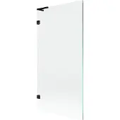 Mexen Lunar L badwandpaneel 1-delig 90 x 150 , transparant, zwart - 897L-090-000-70-00