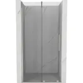 Mexen Velar schuifdeuren douche 100 , transparant, geborsteld nikkel - 871-100-000-01-97