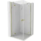 Mexen Mist-H Duo draaideur douchecabine 70 x 70 , transparant, goud - 8A5-070L-070P-50-00