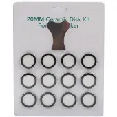 MaxPower 12-pack ultrasone mistmaker mistschijven voor luchtbevochtigeronderdelen transducerschijven met dopgereedschap