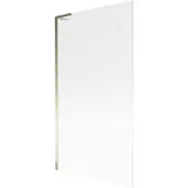 Mexen Next L badwand 1-delig 100 x 150 , streepjes, goud - 895-100-000-03-09-50
