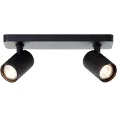 Brilliant 2-lichts opbouwspot Marty zwart