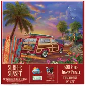 Sunsout INC - Surfer Sunset - 500 pc-puzzel van kunstenaar: Bigelow Illustrations - MPN # 31413