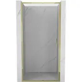 Mexen Exo schuifbare douchedeur 90 , transparant, goud - 8151-090-000-50-00