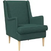vidaXL Fauteuil Donkergroen Stof