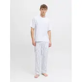 Jack & Jones Pyjama lang 'JACFlorence' blauw / wit