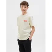 Jack & Jones Shirt 'JCOINTERLUDE' lichtgeel / rood