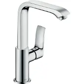 Hansgrohe Metris wastafelmengkraan 230 met draaibare uitloop, chroom, push-open bediening