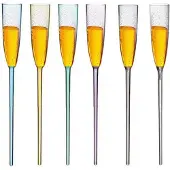 Jojomino Drijvende wijnglazen 6 stuks acryl champagneglazen zomer strand drank drinkbeker