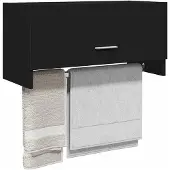 vidaXL Kledingkast 70x32,5x35 cm bewerkt hout zwart