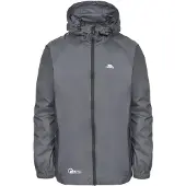 Trespass Vrouwen, Buitenjas, QIKPAC unisex regenjas (XL), Grijs, XL