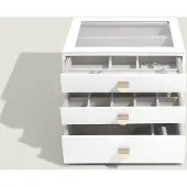SmartaSaker WHITE Sieradendoos - Juwelendoos - Sieradenhouder - Sieraden Organizer