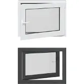 vidaXL Kelderraam RISOR 60 x 100 cm PVC en Glas Antraciet