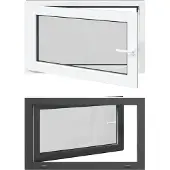 vidaXL - Kleur - binnenkant - kelderraam - Wit - RISOR - 100 - x - 70 - cm