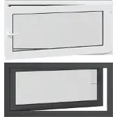 vidaXL Kleur binnenkant kelderraam Wit RISOR 120 x 60 cm