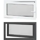 vidaXL Kelderraam RISOR 110 x 70 cm PVC en Glas Antraciet