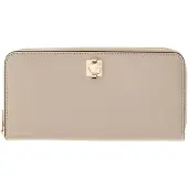 GUESS portemonnee Audrey Logo SLG Zip Around Wallet Light Taupe