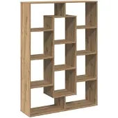 vidaXL Boekenkast 102x29x143 cm bewerkt hout artisanaal eikenkleur