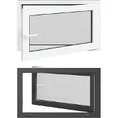 vidaXL Kipp- en draaikraam voor kelder, model RISOR, 100 x 70 cm