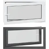 vidaXL Kelderraam RISOR 110 x 60 cm PVC en Glas Antraciet