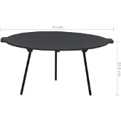 vidaXL Grillplaat Ø44 cm gietijzer