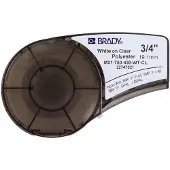 Brady M21-750-430-WT-CL tape polyester wit op transparant 19,1 mm x 6,40 m (origineel)