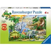 Ravensburger Prehistorisch Leven 60 Stuk Puzzel voor Kinderen - Elke Piece is Uniek