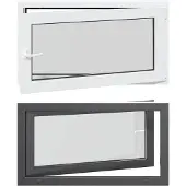 vidaXL Kelderraam RISOR 110 x 50 cm PVC en Glas Antraciet