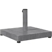 vidaXL Parasolvoet Donkergrijze Houtlook 45 x 45 x 31,5 cm