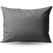 Zelesta Deluxe Percale Katoen Kussensloop Set Van 2 - Antraciet 80x80cm