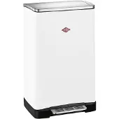 Wesco Big Double Boy Afvalscheider | 36 Liter | Duo Pedaalemmer (2x18 Liter) | Metaal - Mat wit | Prullenbak