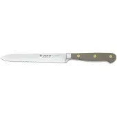 Wüsthof Classic Colour Gekarteld Universeelmes 14 Cm - Vleesmessen Staal Velvet Oyster - 1061708114
