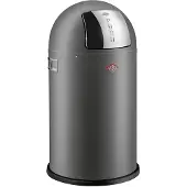 Wesco Pushboy Junior Prullenbak | 22 Liter | Metaal - Mat grafiet | Vuilnisbak - Made in Germany