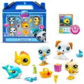 Bandai Figurine Littlest PetShop Set van 5 Strandhuisdieren