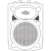 Qtx QR8K actieve PA luidspreker box 8 400W