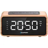 Blaupunkt Radio Wekker FM Bluetooth 60 Stations Geheugen LED Display Klok met dubbel Alarm en Sluimerfunctie