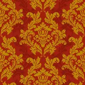 Maki - Lunch servetten - Red & gold Wallpaper