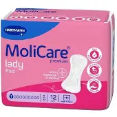 Molicare Premium lady Pad 1 druppel 4x12 St Incontinentie onderlegger