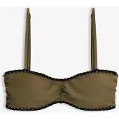 Bonprix Bandeau bikinitop met borduursel maat 46