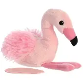 Aurora Shoulderkins knuffel flamingo 15 cm