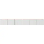MargaretHadas24 Margaret Hadas24 TV-kast Mio, tv-meubel, tv-kast, 300 cm, hangend, modern design, woonkamer, wandmontage, tv-meubel, wit