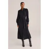 We fashion Dress Mid Length Black Size: M | Shirt Dresses Outlet | Dames | Zwart